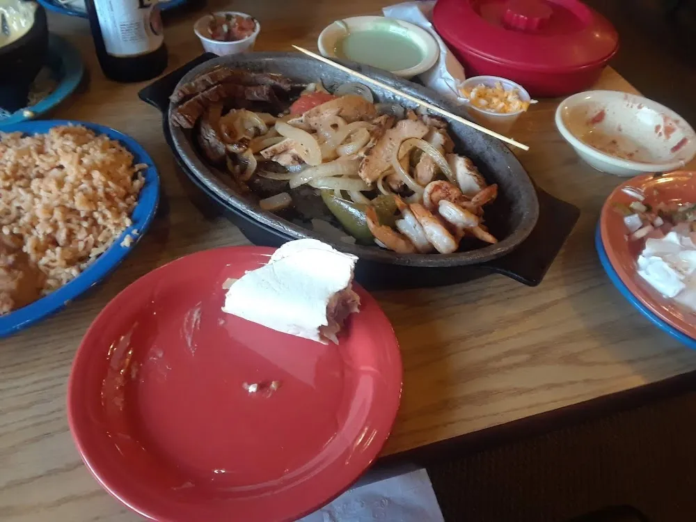 Beef Chicken & Shrimp Fajitas